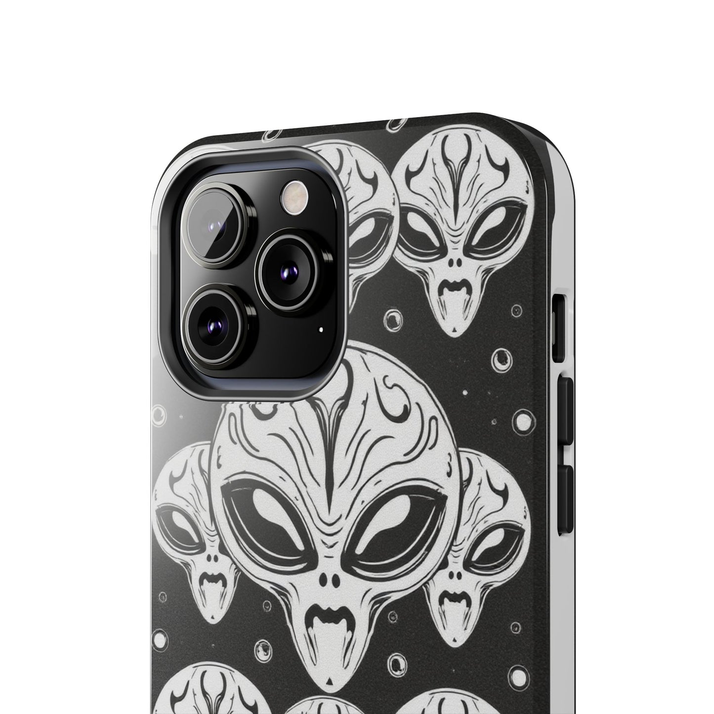 Alien Pattern Tough Phone Case - Durable Protection with Out-of-This-World Design