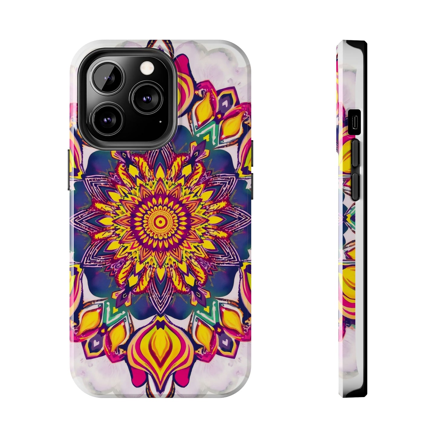 Vibrant Mandala Tough Phone Case - Boho Style Protection - for iPhone