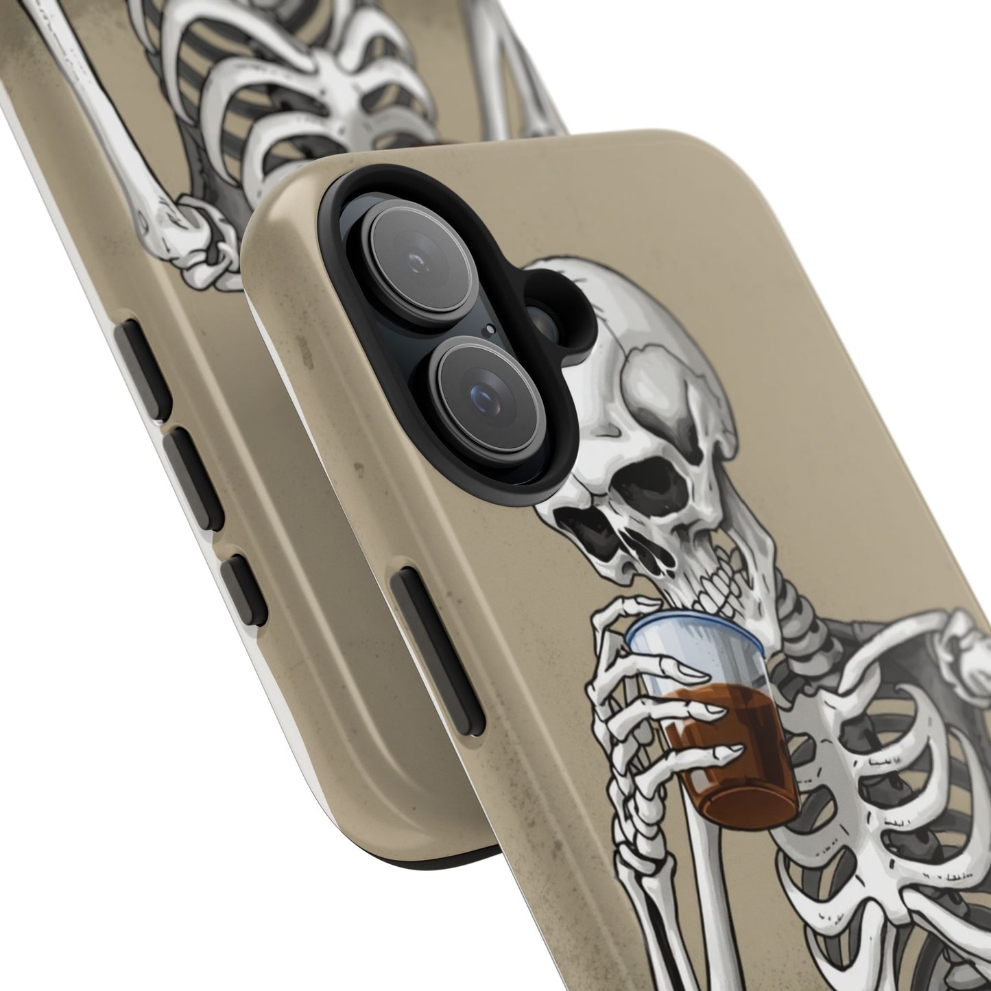 Funny Skeleton Phone Case - 'Same Soul, Different Day' Tough Cover
