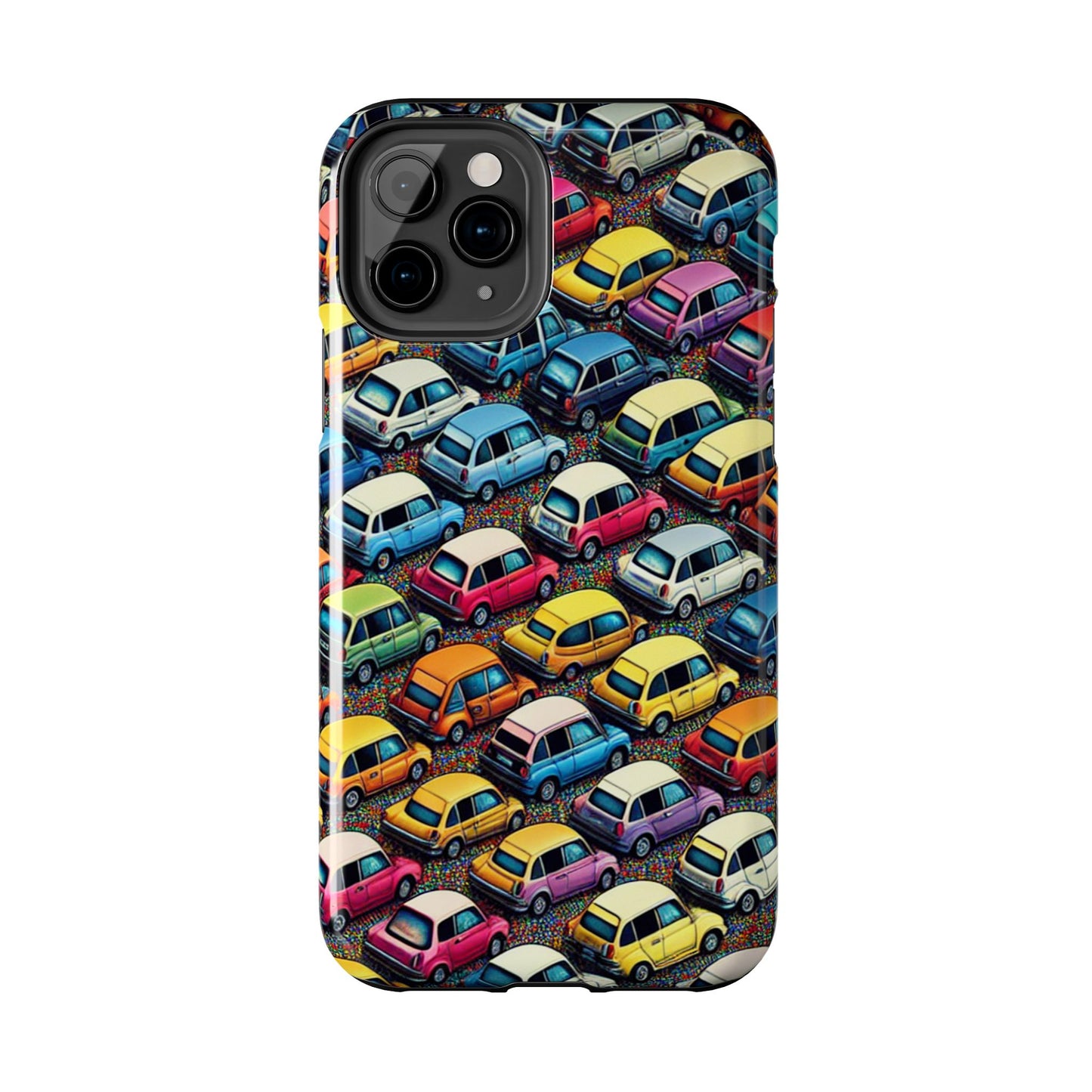 Car Phone Case - City Traffic Pattern Design - for iPhone