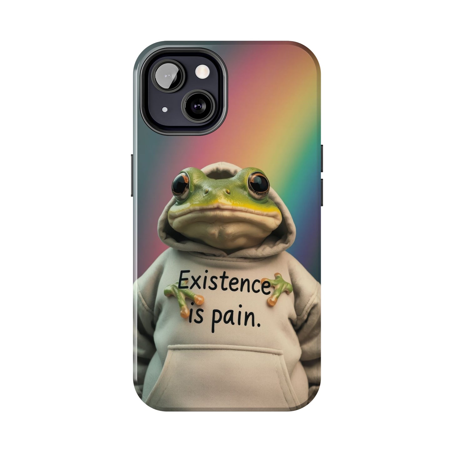Existence is Pain Frog Phone Case - Tough & Stylish