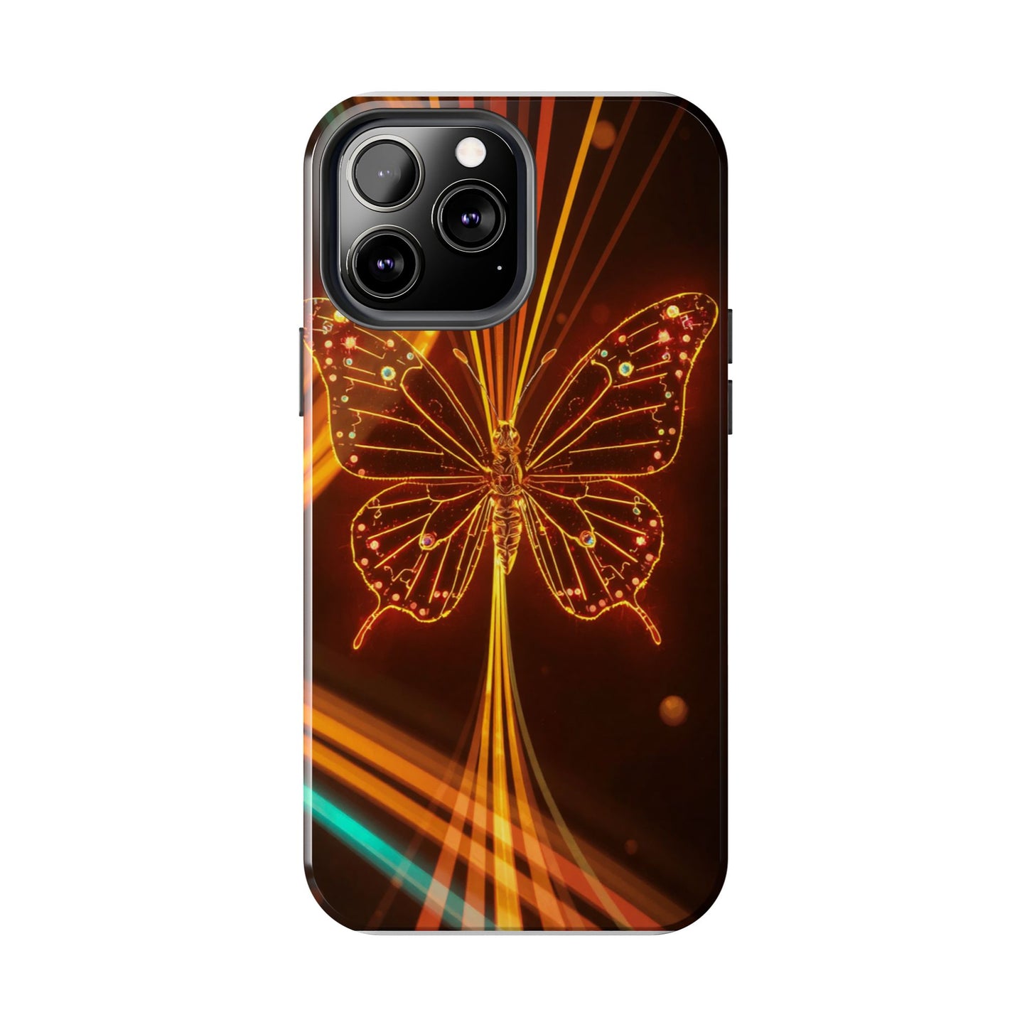 Elegant Butterfly Tough Phone Case - Stylish Protection for Nature Lovers