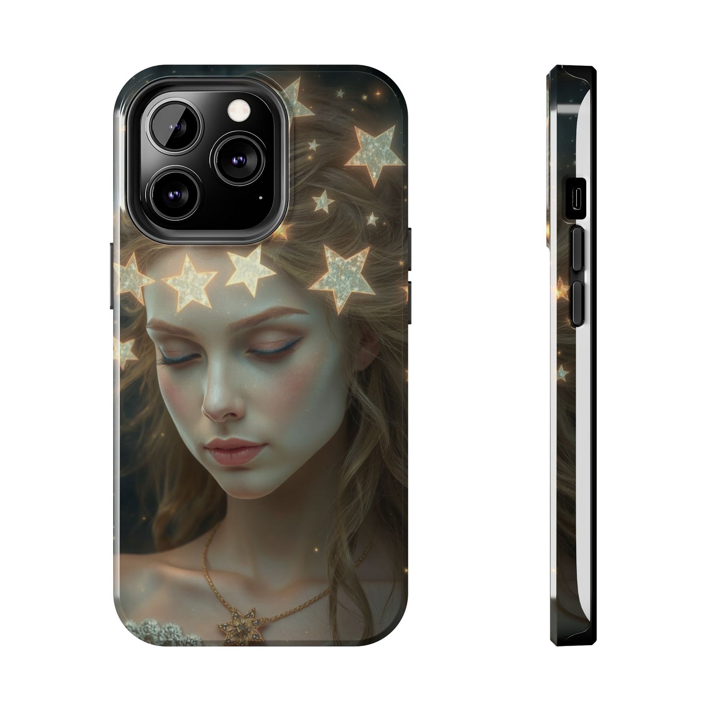 Celestial Dream Tough Phone Case - Artistic Starry Design for Style Enthusiasts