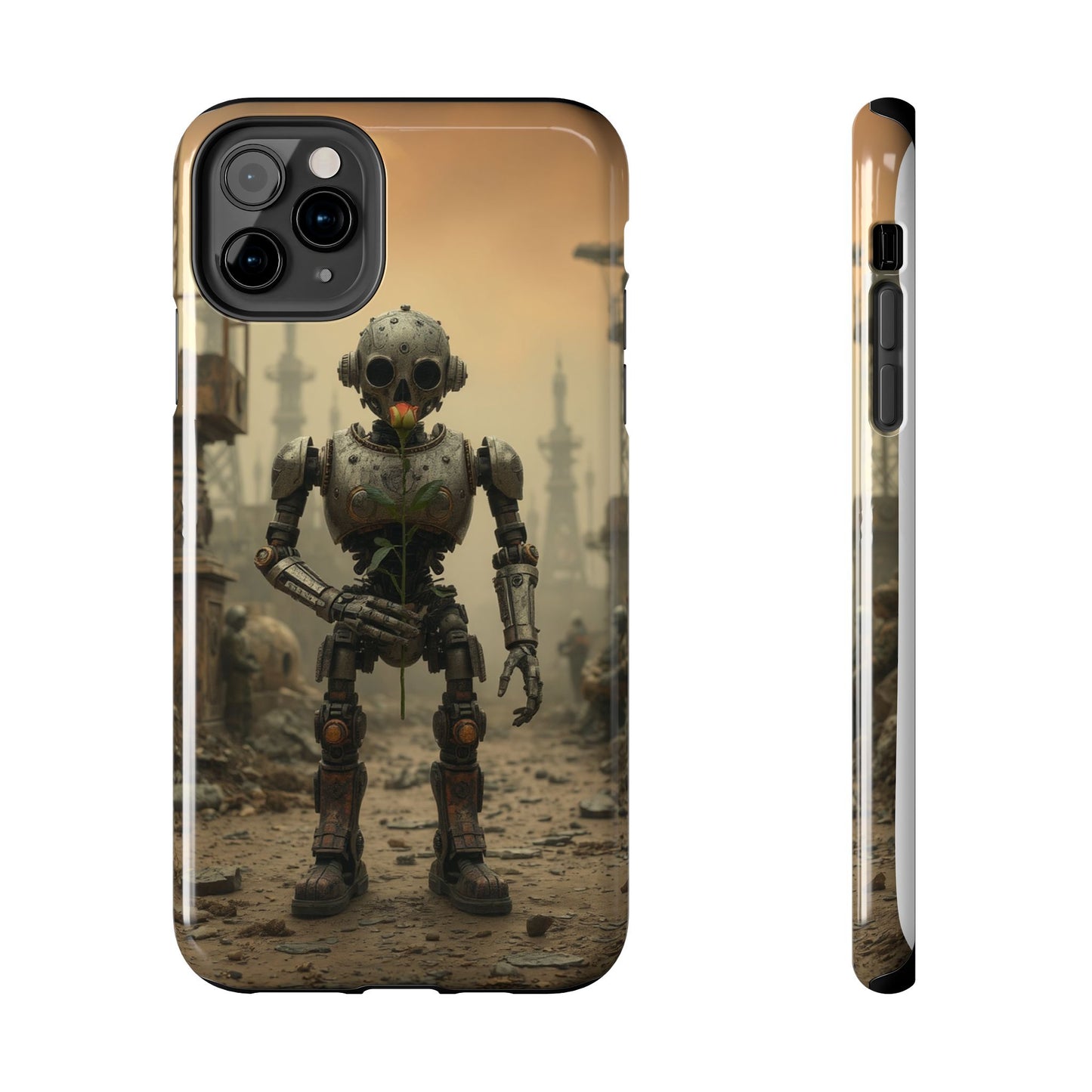 Robotic Sentinel Tough Phone Case - Durable Protector for Sci-Fi Lovers