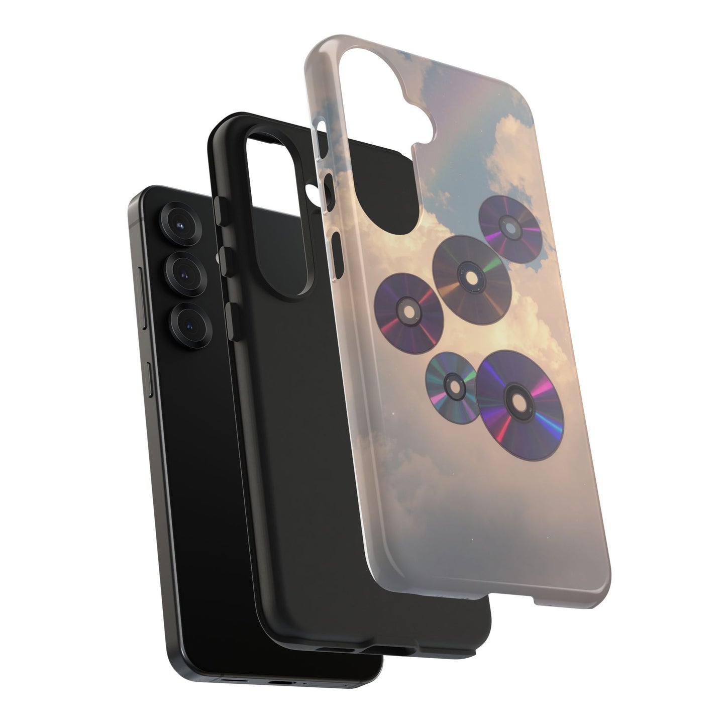 Vibrant Cloud CD Tough Phone Case - Durable and Stylish
