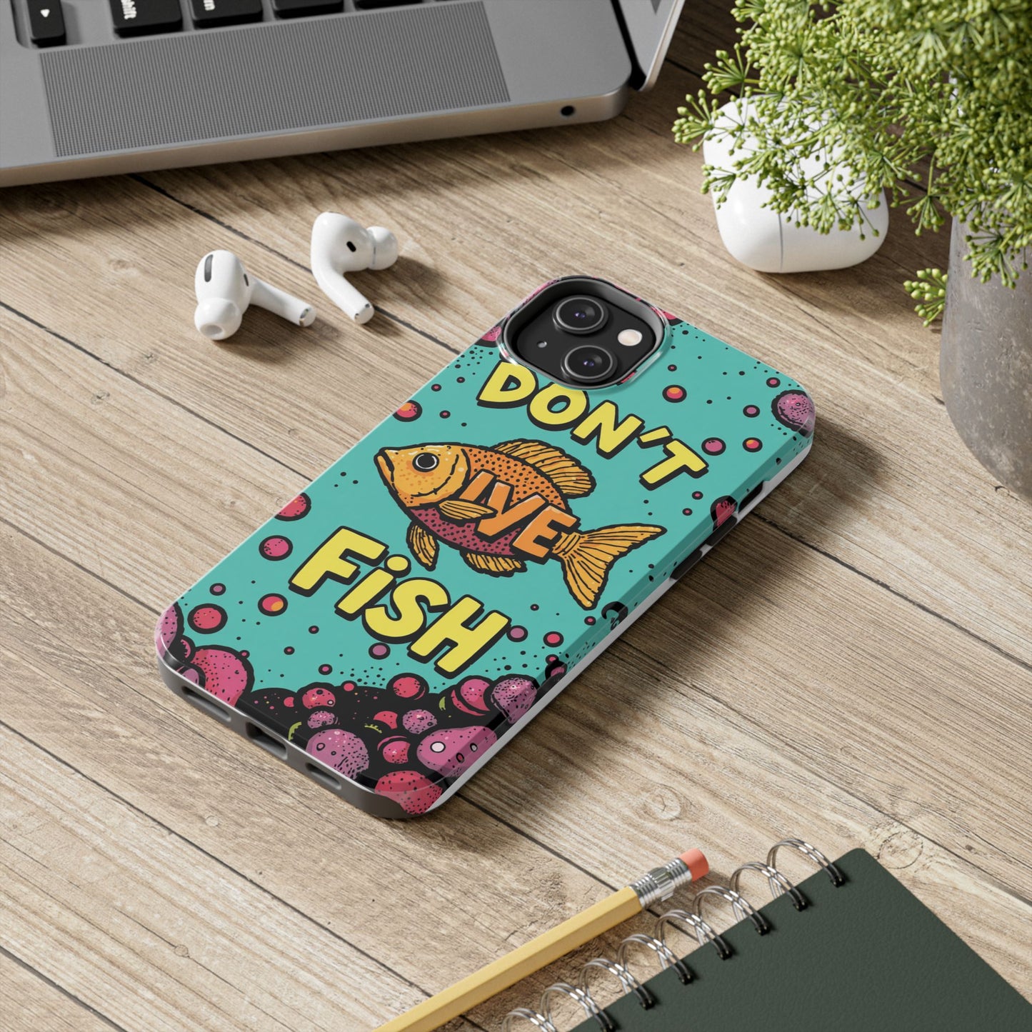 Catchy Fish-Themed Tough Phone Cases, Unique Gift for Fish Lovers, Durable Protection for Phones, Fun Aquatic Design, Ideal for Holidays