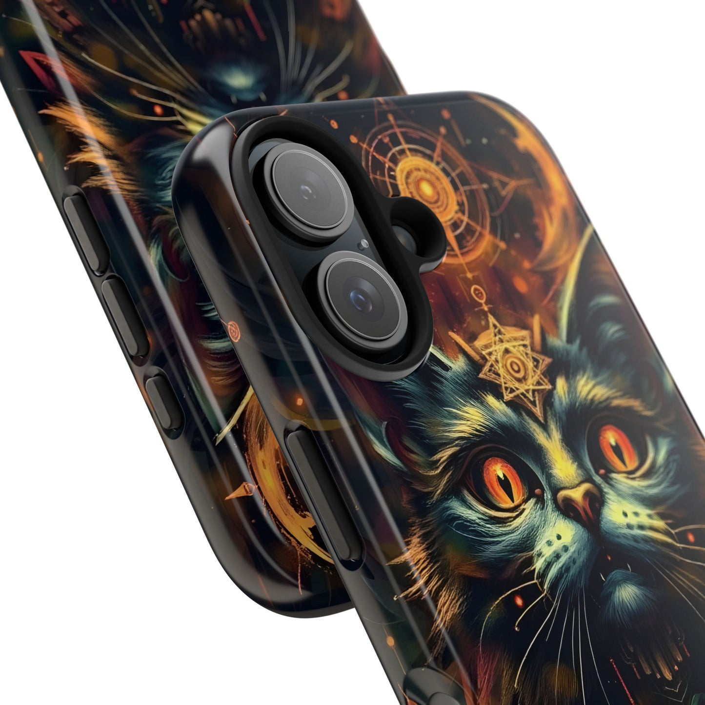 Mystical Cat Queen Tough Phone Case – Unique Protection for Cat Lovers - for iPhone