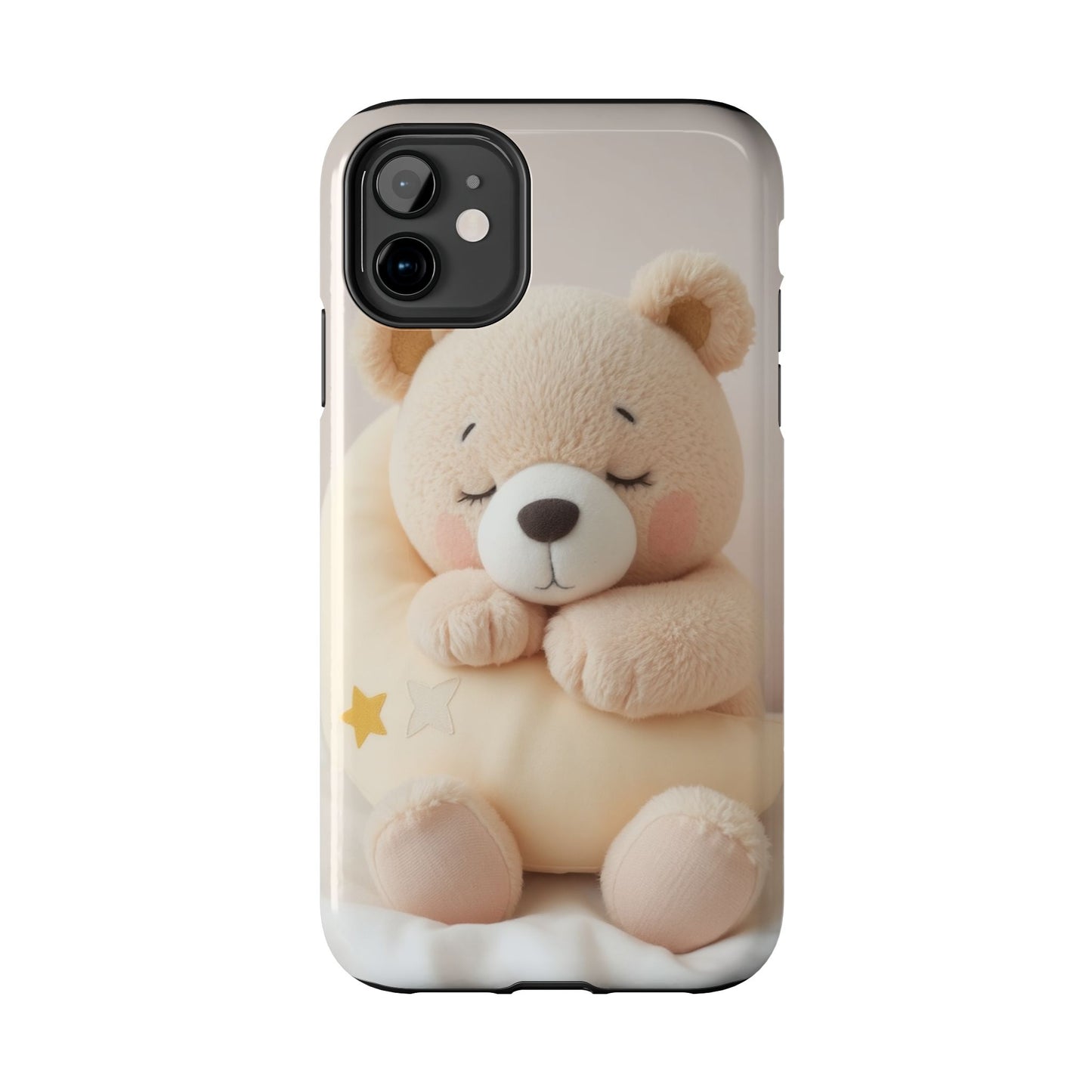 Cute Bear Tough Phone Case - Adorable Baby Animal Design for Kids & Adults