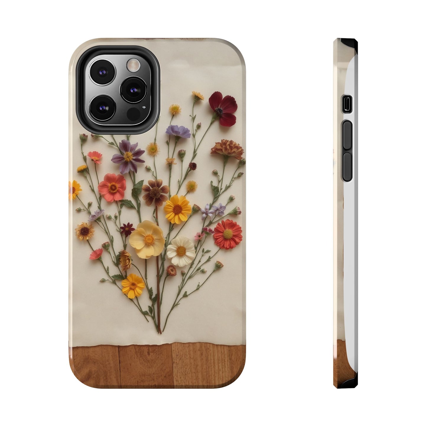 Floral Tough Phone Case - Durable Protection with Nature-Inspired Design