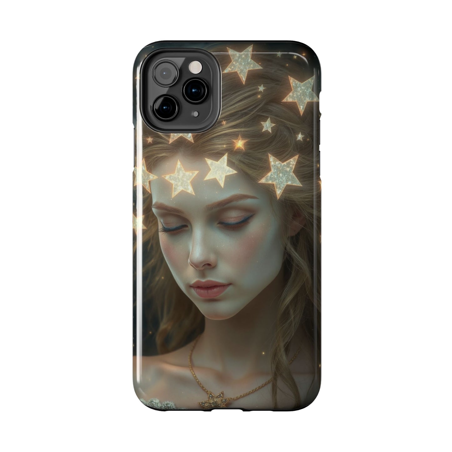 Celestial Dream Tough Phone Case - Artistic Starry Design for Style Enthusiasts