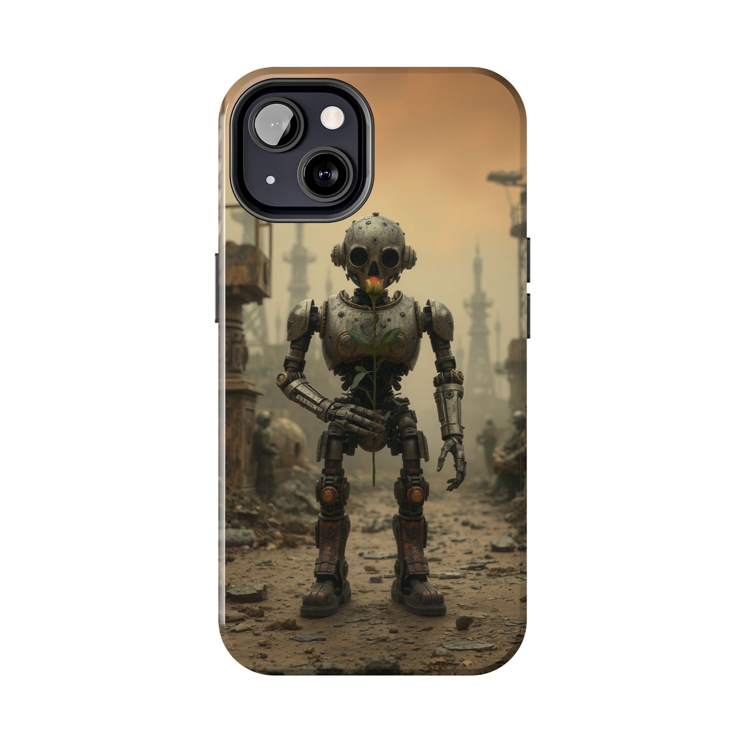 Robotic Sentinel Tough Phone Case - Durable Protector for Sci-Fi Lovers