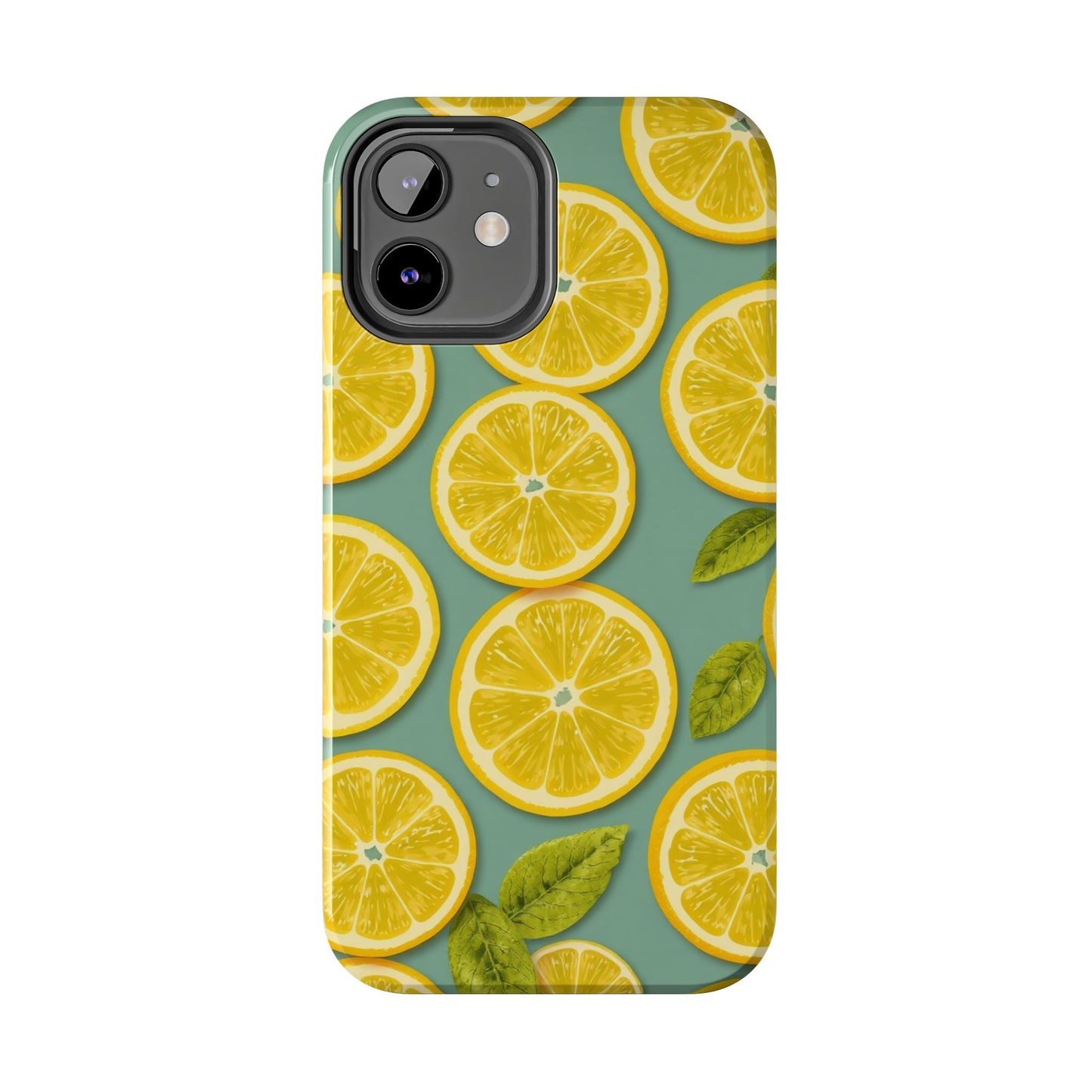 Tough Lemon Pattern Phone Case - Vibrant Citrus Design for Summer Vibes - for iPhone