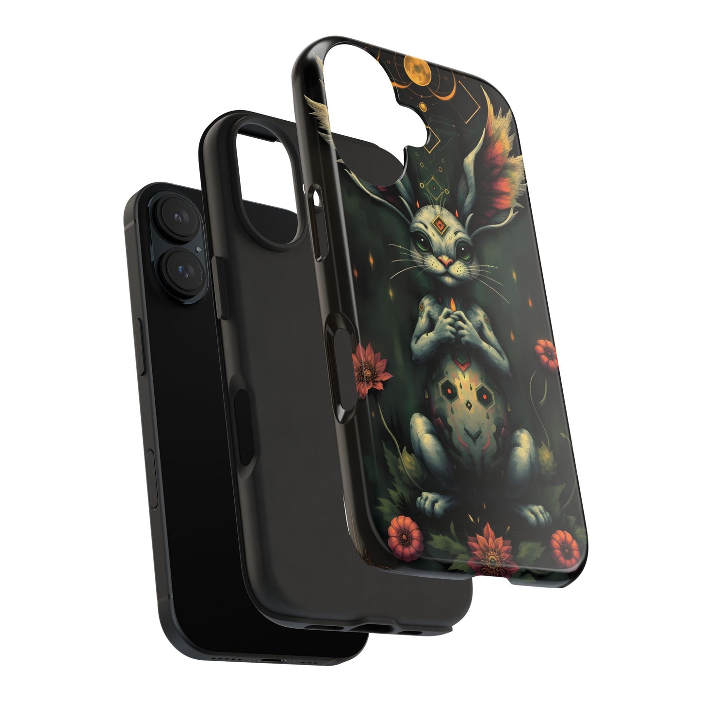 Artistic Rabbit Phone Cases - Unique and Durable Design of Mystical Bunny - for iPhone