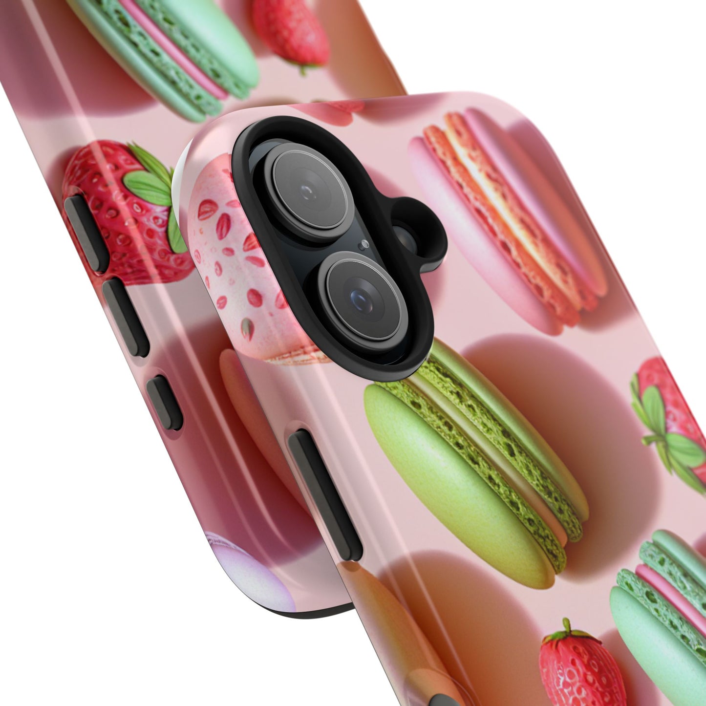 Macaron-Inspired Tough Phone Cases - Colorful Sweet Design - for iPhone