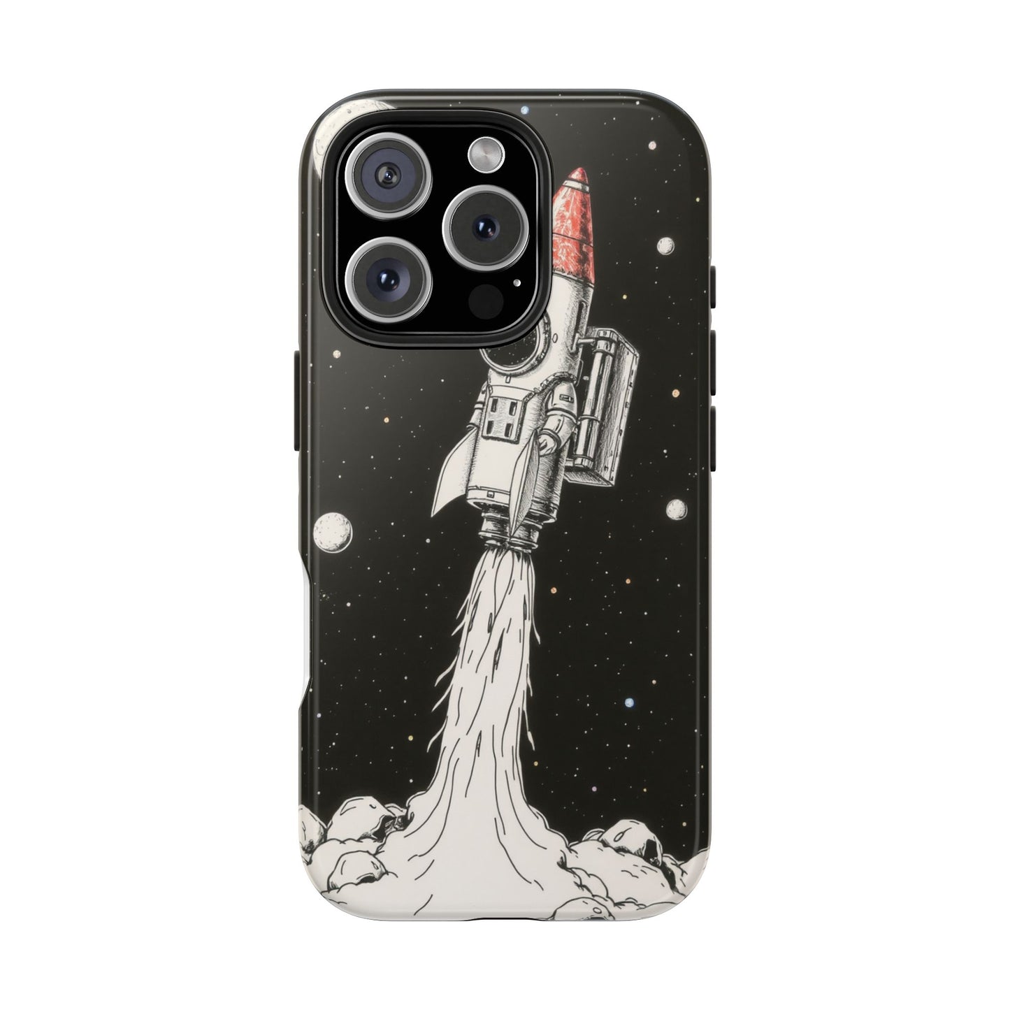 Cool Tough Phone Case for iPhone - Astro-Rocket Bond