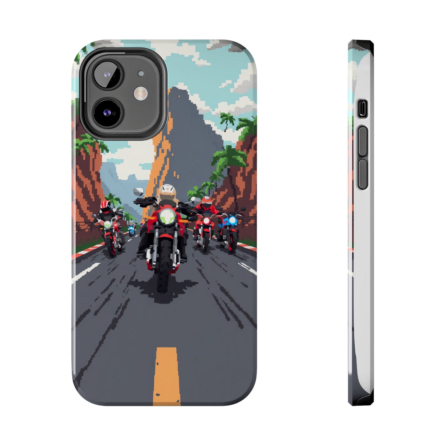 Retro Biker Tough Phone Case - Perfect for Motorcycle Lovers