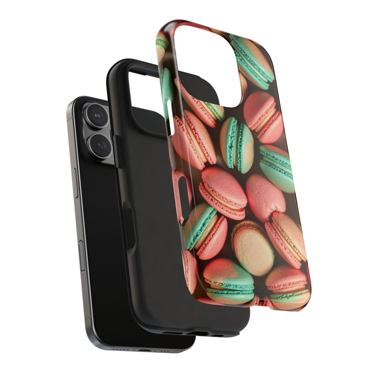 Colorful Tasty Macarons Tough Phone Case - Durable Protection with Sweet Aesthetic - for iPhone