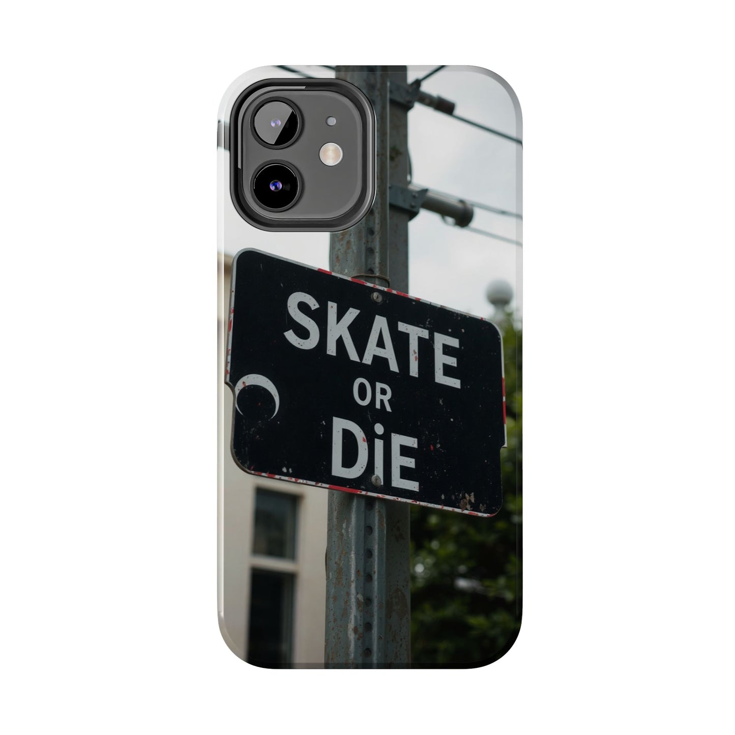 Black Sign Skate or Die Design - Tough Phone Case for iPhone