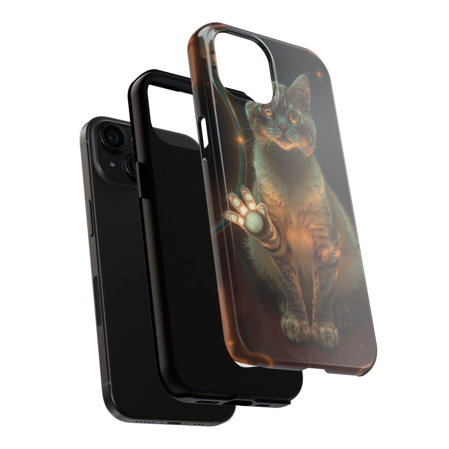 Whimsical Cat Phone Case | Tough Phone Cases for Cat Lovers, Pet Accessories, Gift for Cat Owners, Cute Phone Cover, Personalized Tech