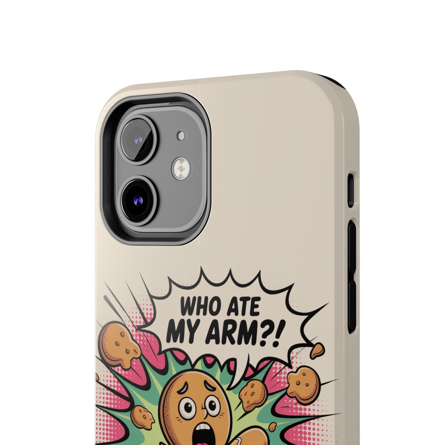 Funny Gingerbread Man Phone Case - Who Ate My Arm? Tough Protection