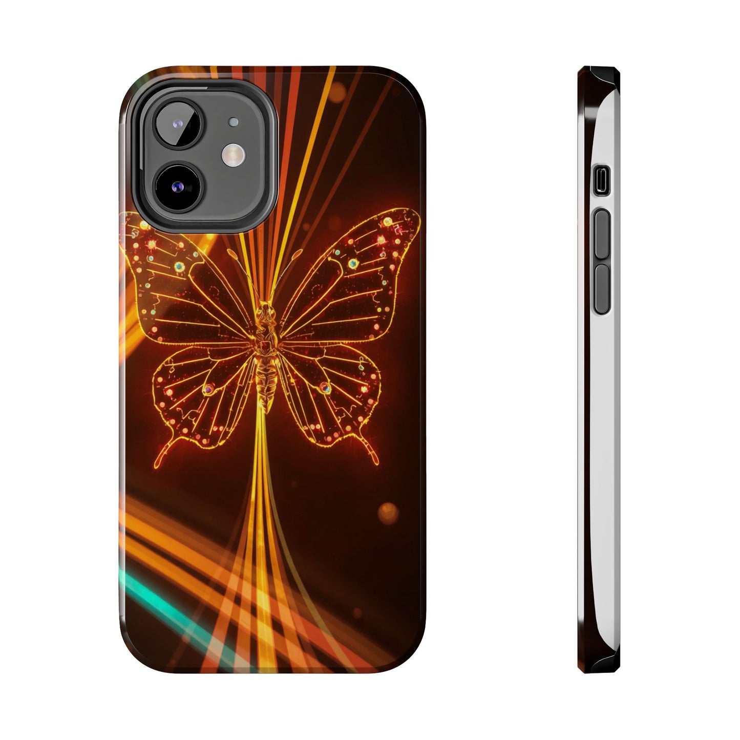 Elegant Butterfly Tough Phone Case - Stylish Protection for Nature Lovers