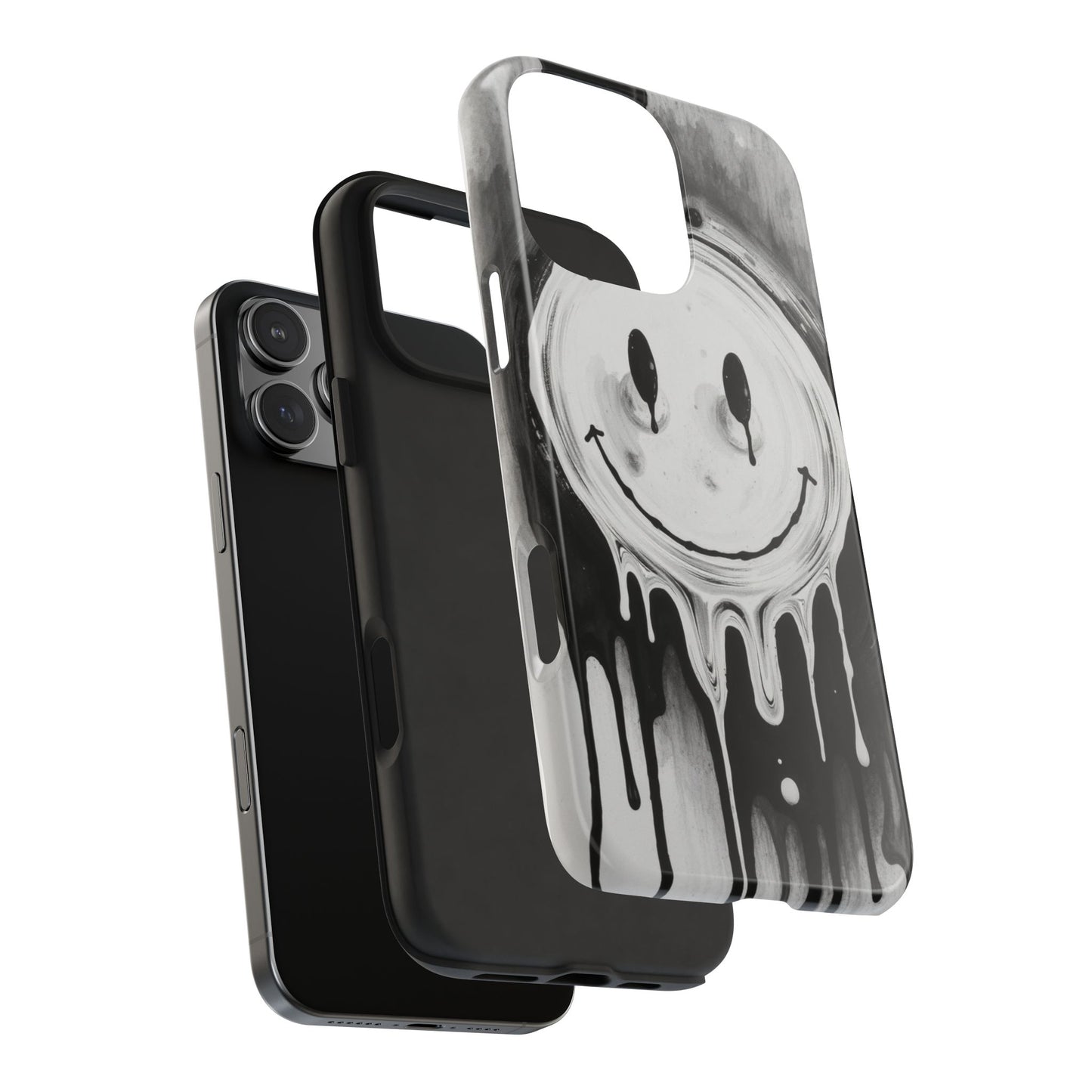 Dripping Smiley Tough Phone Case - Stylish & Durable Protection