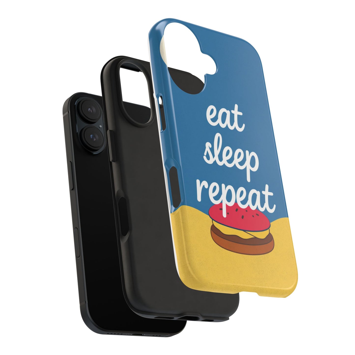 Eat, Sleep, Repeat Phone Case – Fun & Durable Tough Phone Cases for Food Lovers