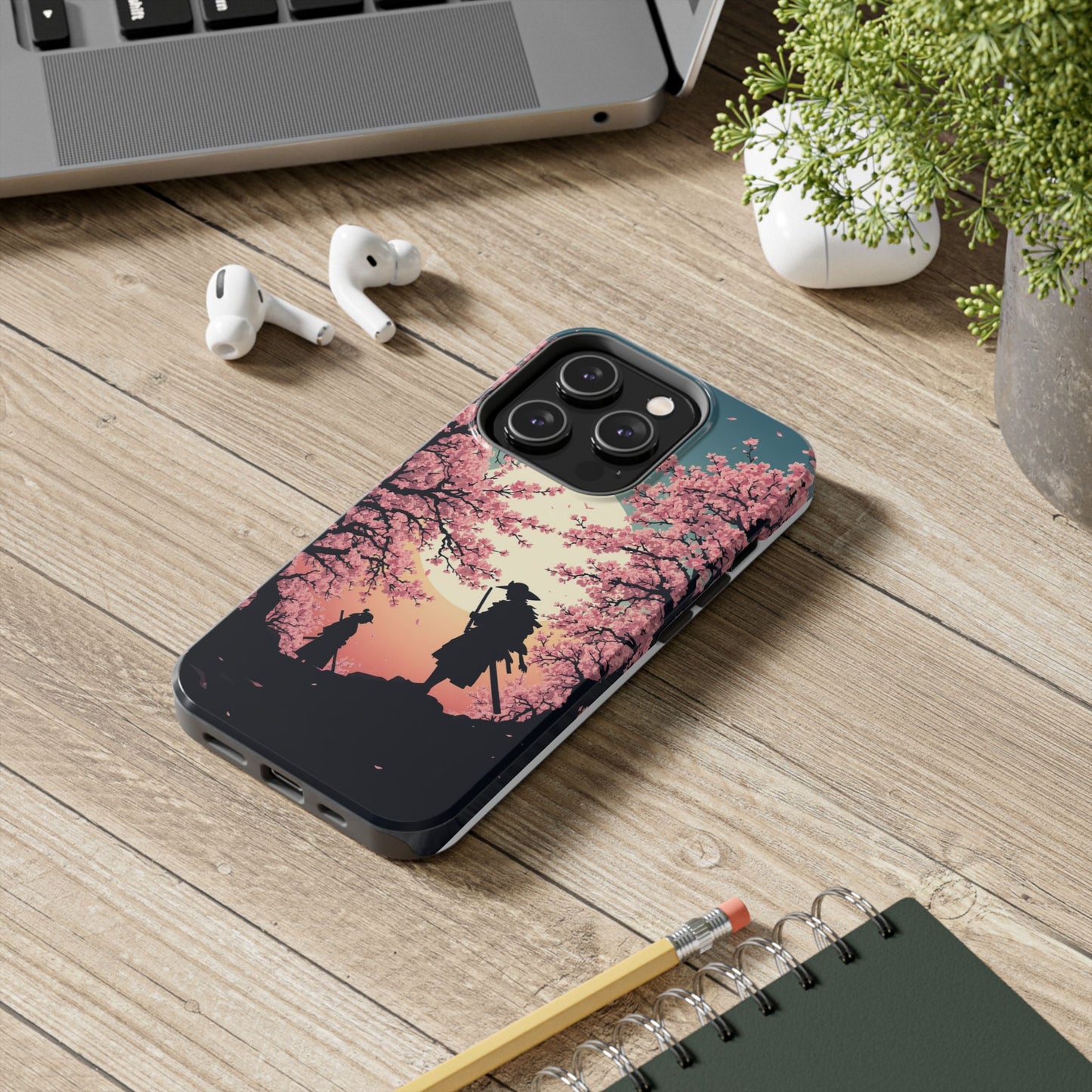 Cherry Blossom Samurai Tough Phone Case