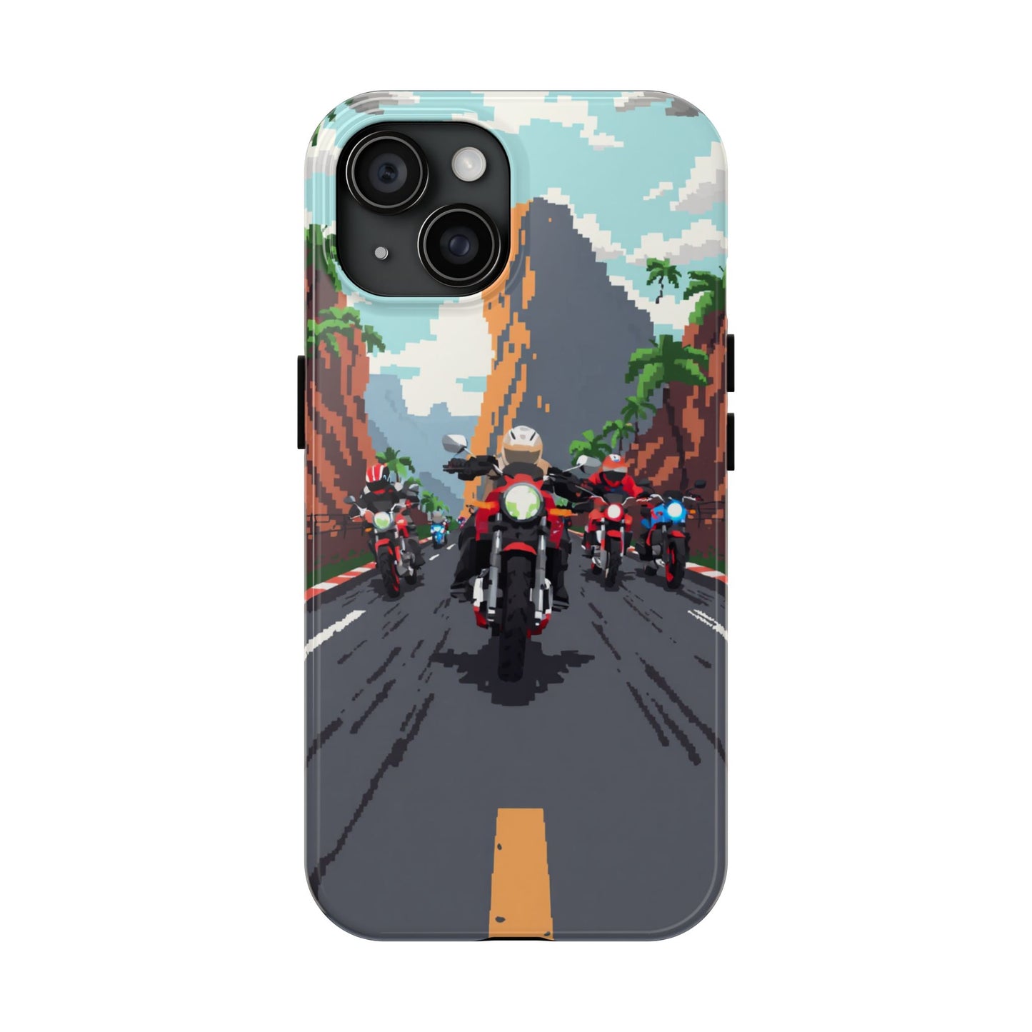 Retro Biker Tough Phone Case - Perfect for Motorcycle Lovers