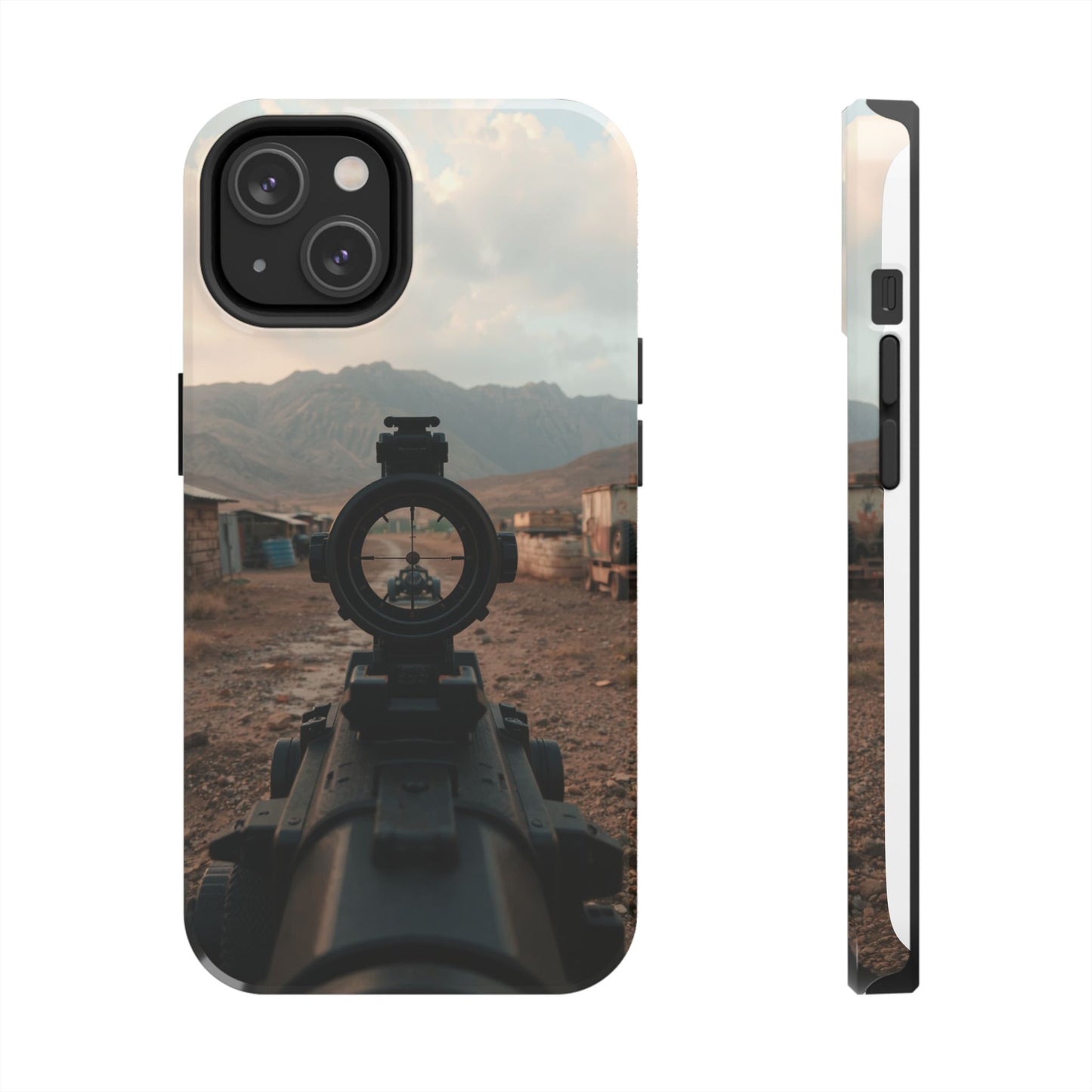 Tough Phone Case - Military Inspired Design with Sniper Scope