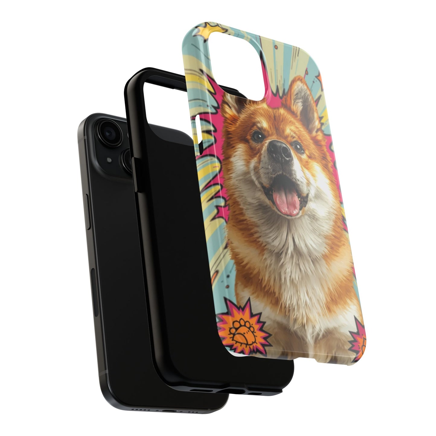 Playful Dog Tough Phone Case - Durable & Stylish Pet Lover Gift