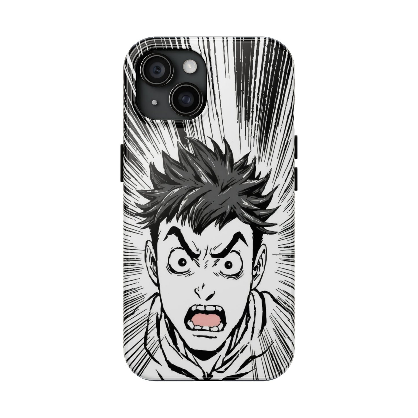 Intense Graphic Phone Case - Tough Design for Anime Fans