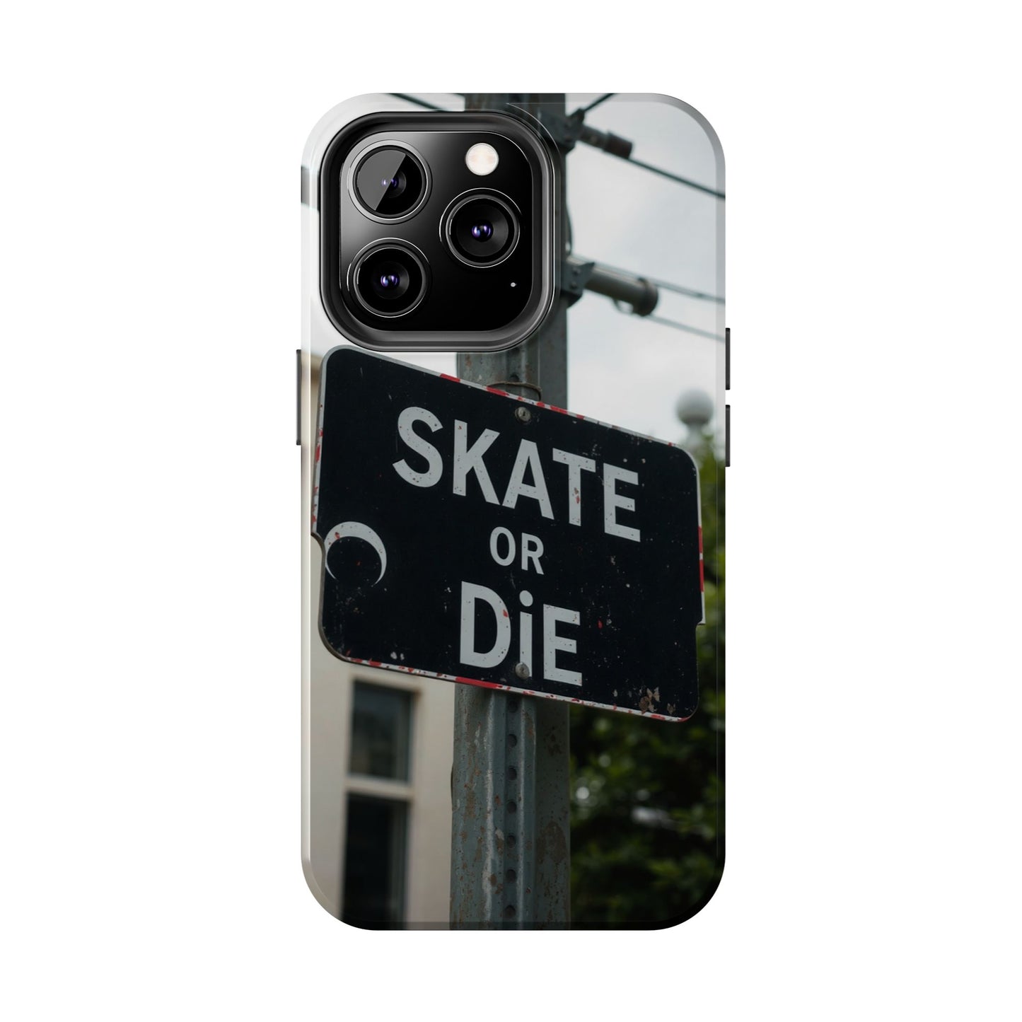 Black Sign Skate or Die Design - Tough Phone Case for iPhone