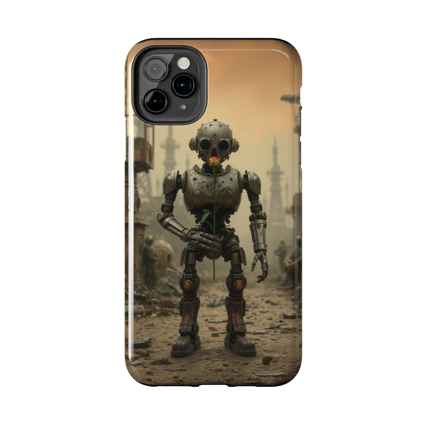 Robotic Sentinel Tough Phone Case - Durable Protector for Sci-Fi Lovers