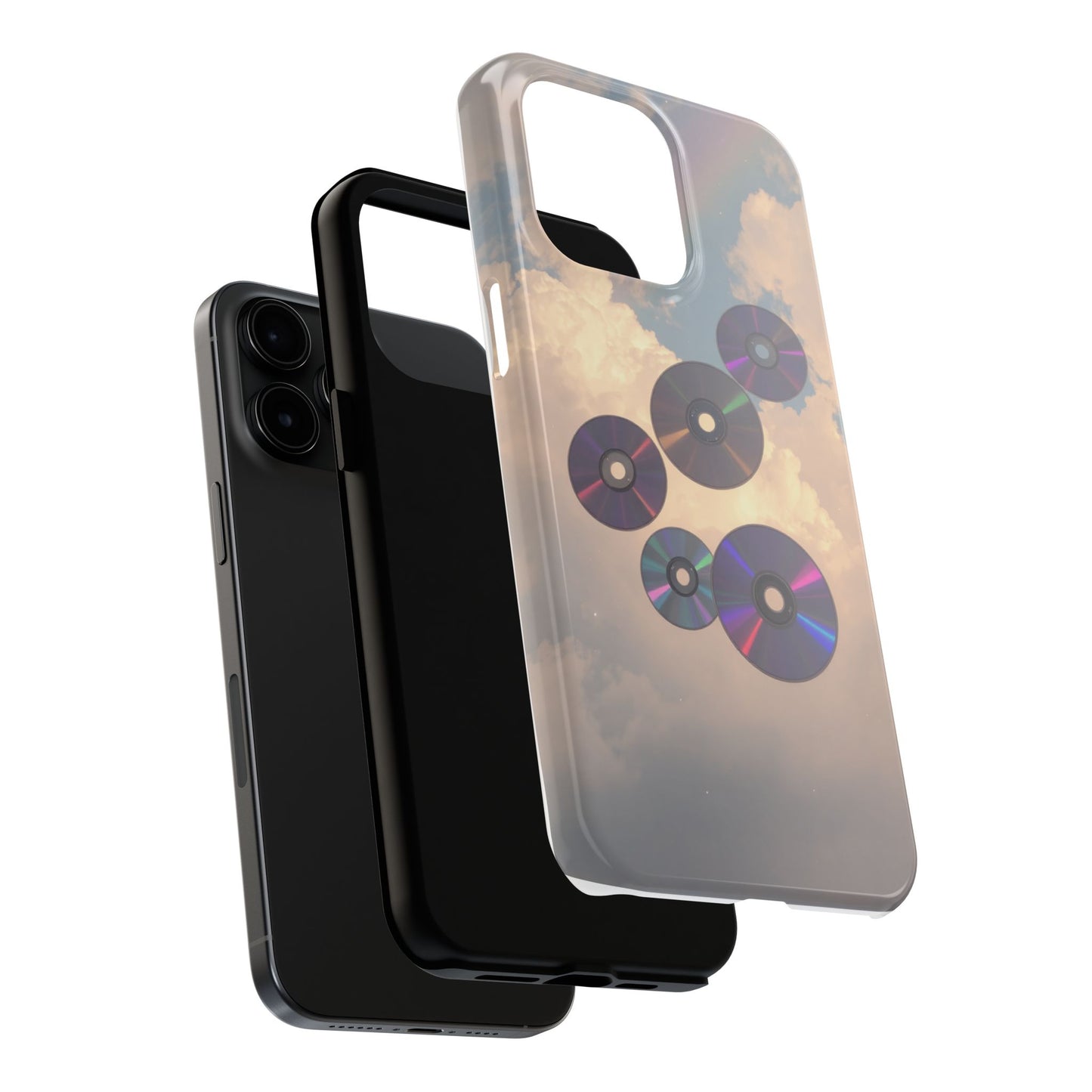 Vibrant Cloud CD Tough Phone Case - Durable and Stylish