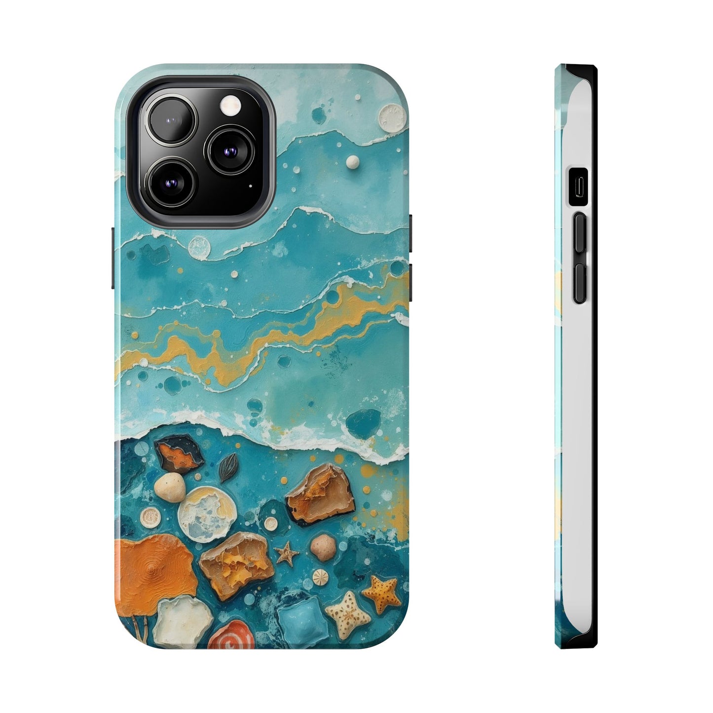 Ocean-Inspired Tough Phone Cases - Coastal Beach Vibe, Easy Accessory for Beach Lovers
