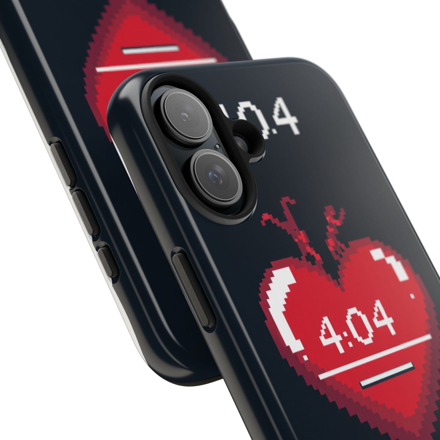 Vintage Pixel Heart Tough Phone Case - "404 Love Not Found" Design