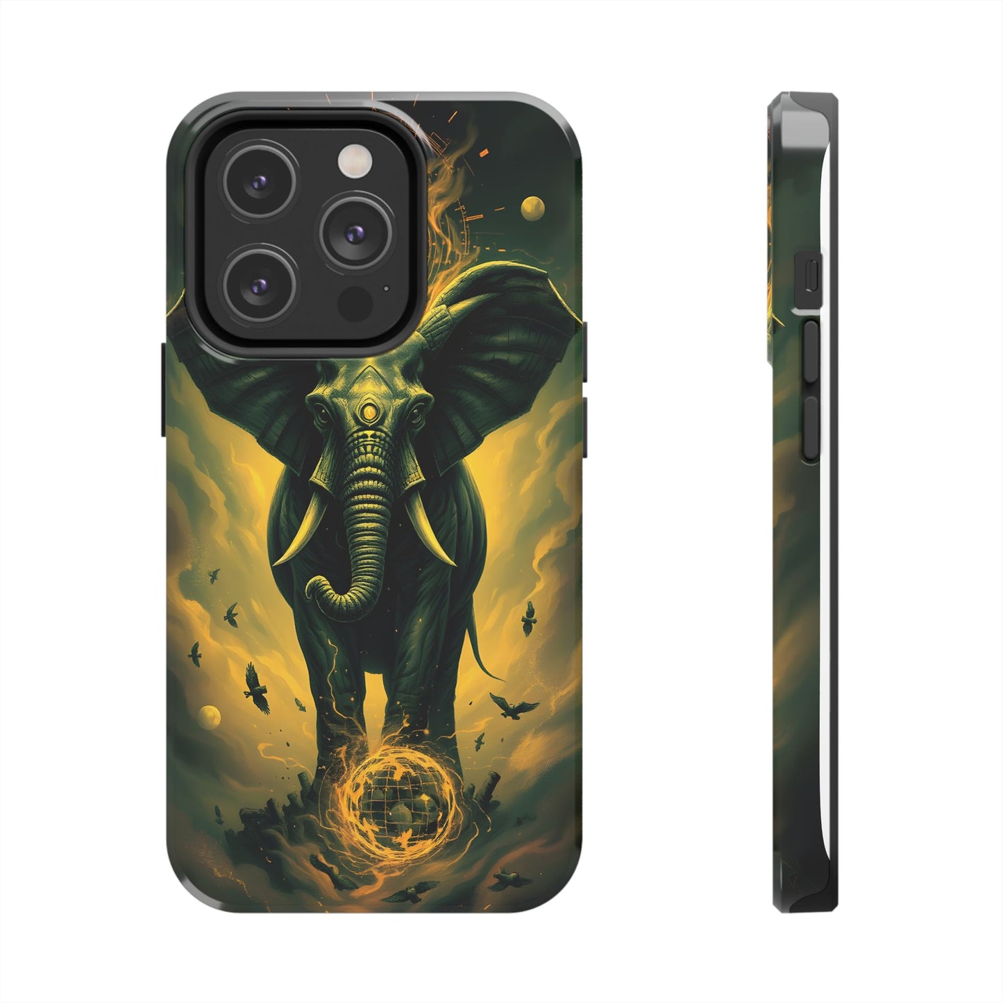 Majestic Elephant Clouds Tough Phone Case - Durable Protection with Bold Design - for iPhone