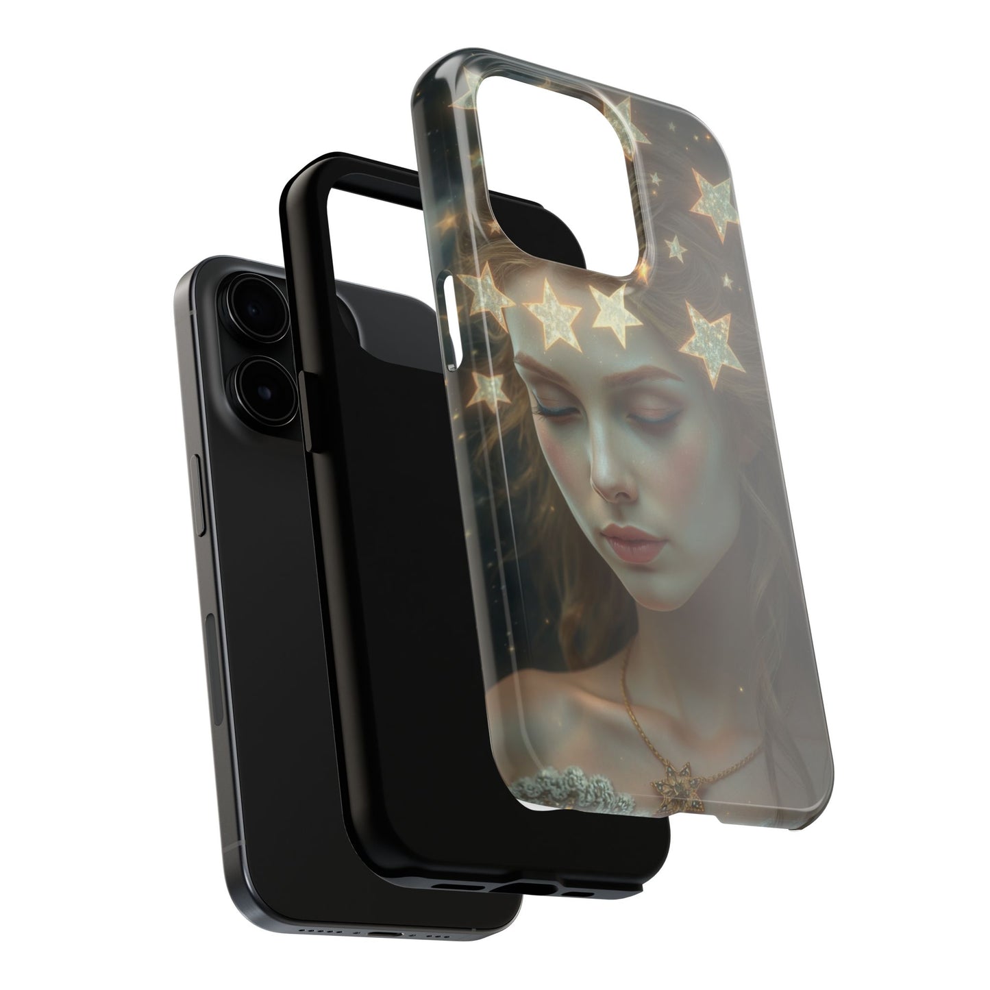 Celestial Dream Tough Phone Case - Artistic Starry Design for Style Enthusiasts