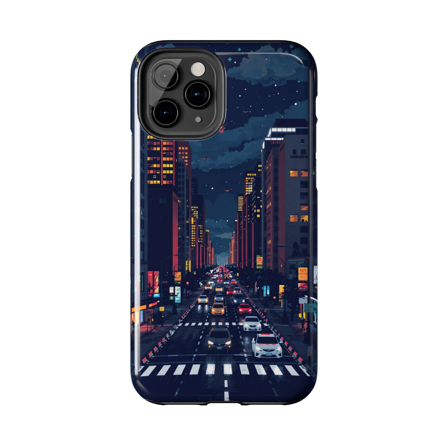 Urban Nightlife Tough Phone Case - Durable & Stylish Protection