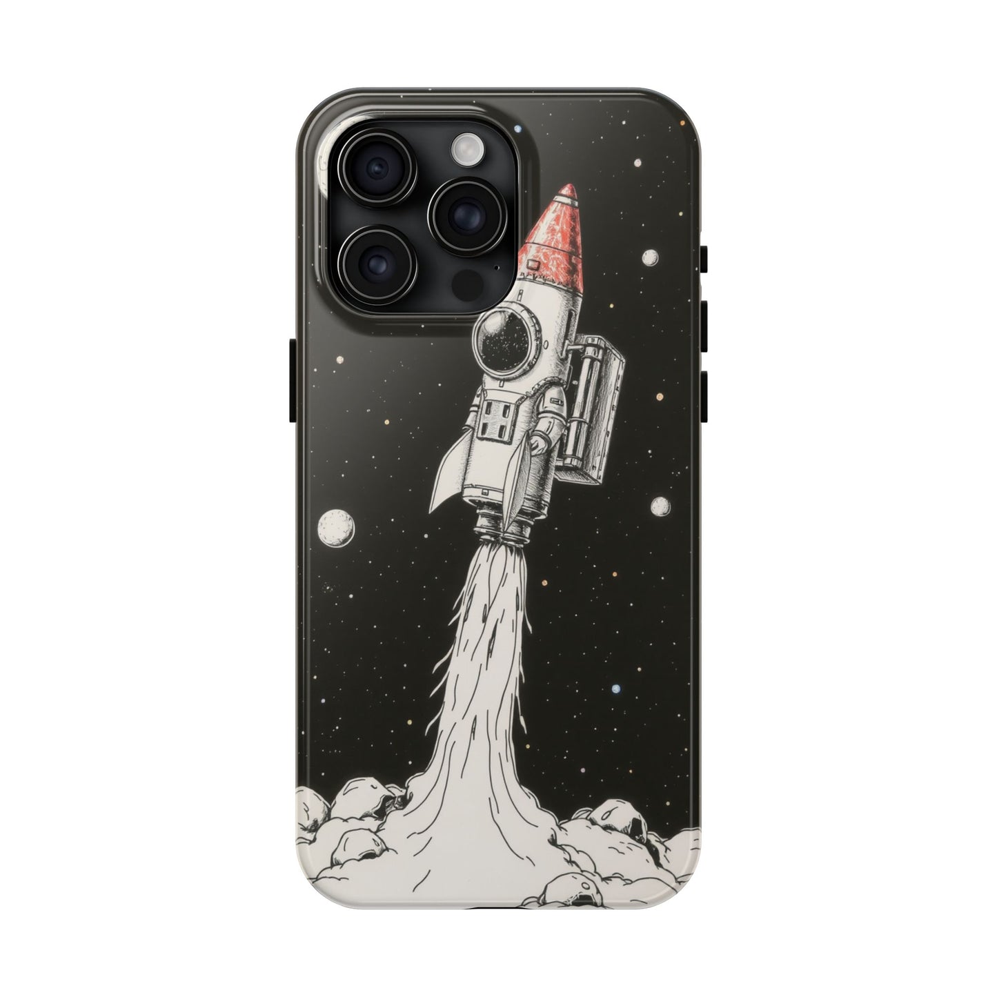 Cool Tough Phone Case for iPhone - Astro-Rocket Bond