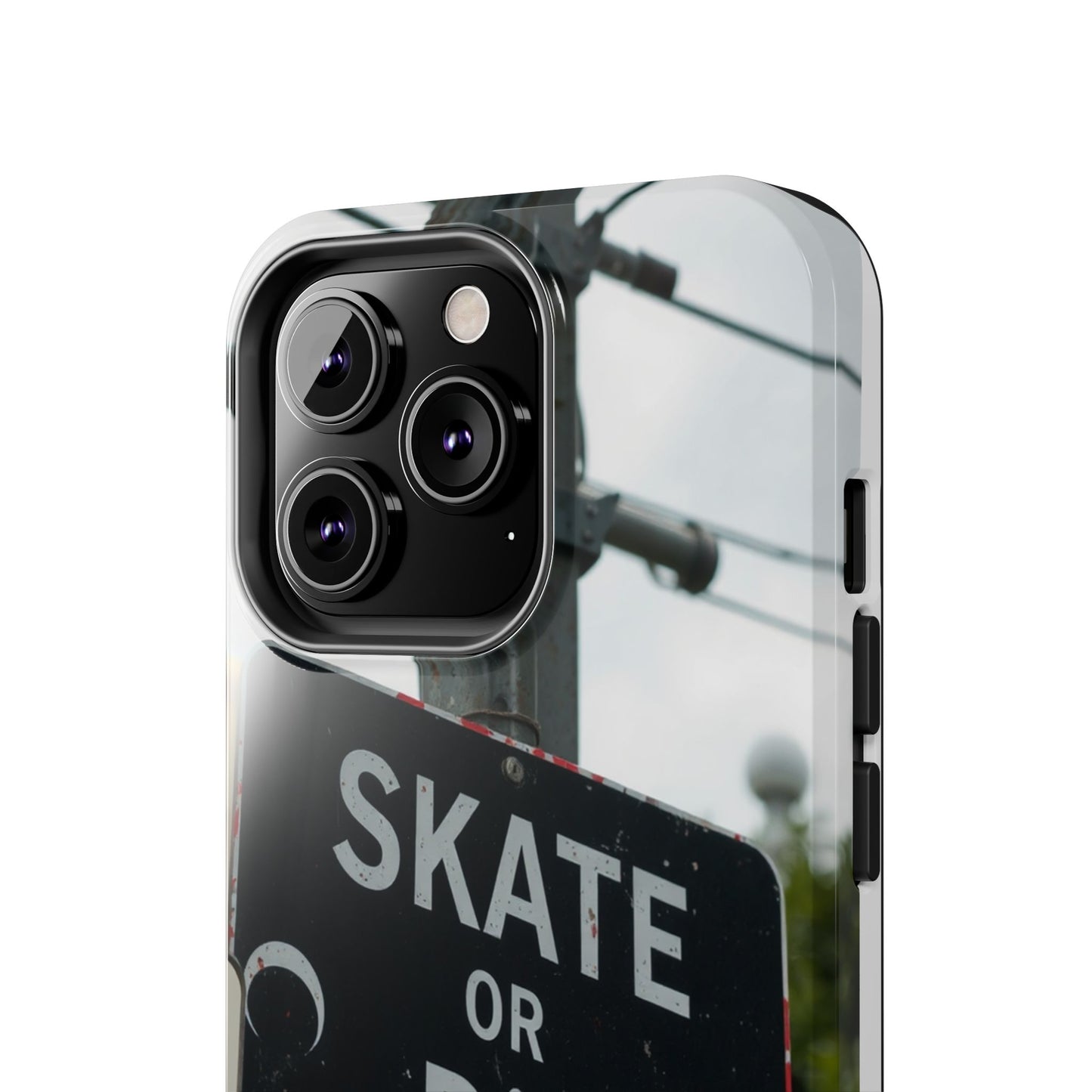 Black Sign Skate or Die Design - Tough Phone Case for iPhone