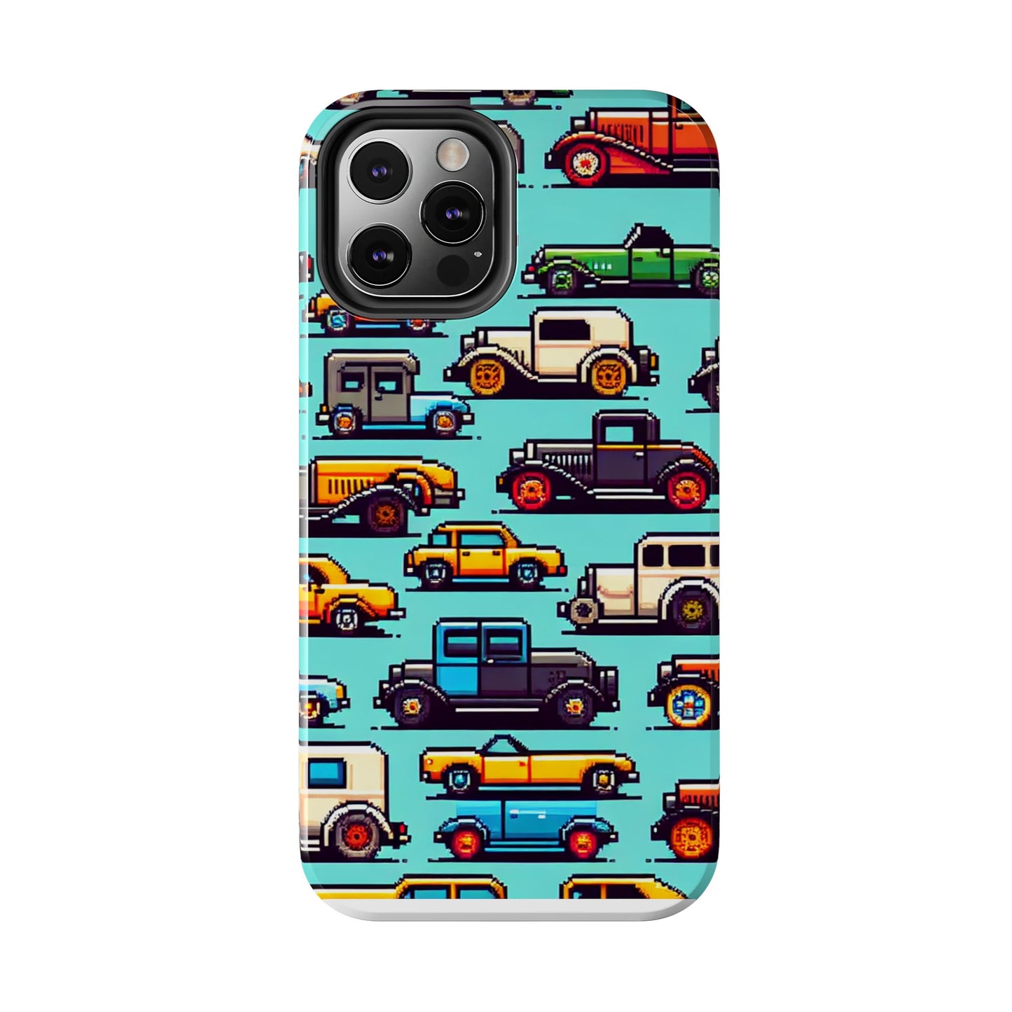Retro Car Pixel Art Tough Phone Case - Durable & Stylish Protection - for iPhone