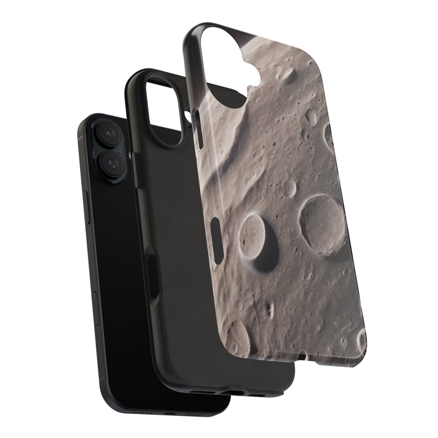 Celestial Moon Surface Tough Phone Case | Durable Space-Themed Design - for iPhone
