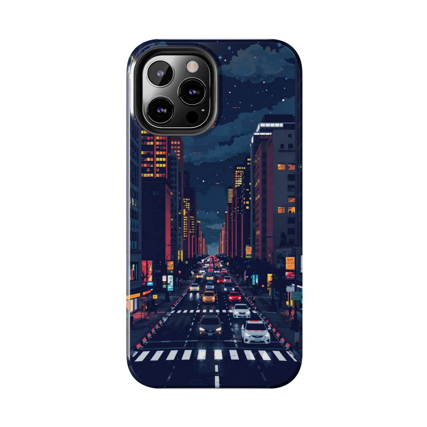 Urban Nightlife Tough Phone Case - Durable & Stylish Protection