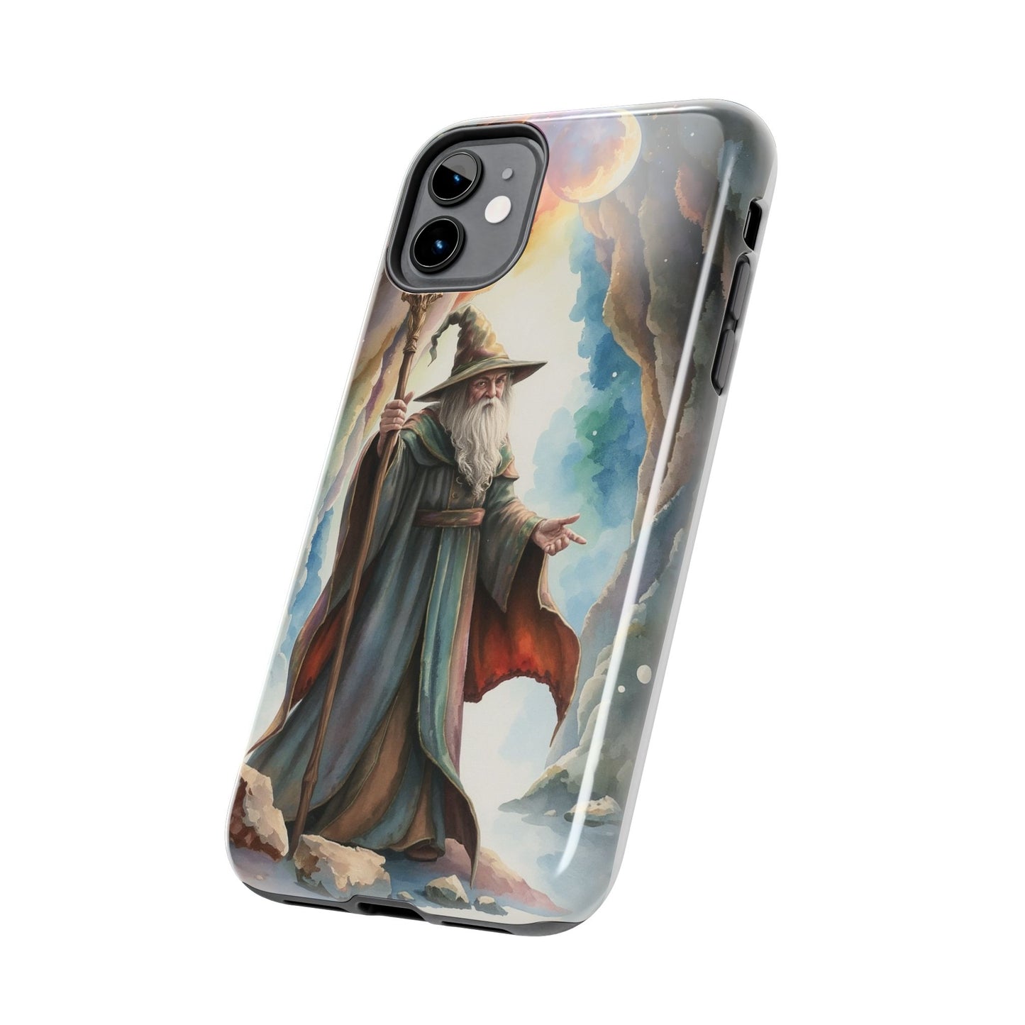 Magical Wizard Phone Case - Tough, Durable Phone Cover for Fantasy Lovers, Geek Gift, Unique Design, Celestial Phone Accessory