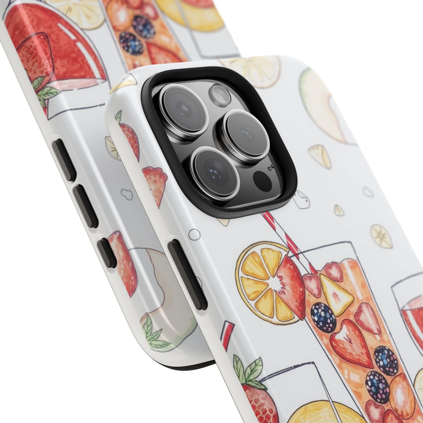 Colorful Fruit Cocktail Tough Phone Case - Perfect for Summer Vibes