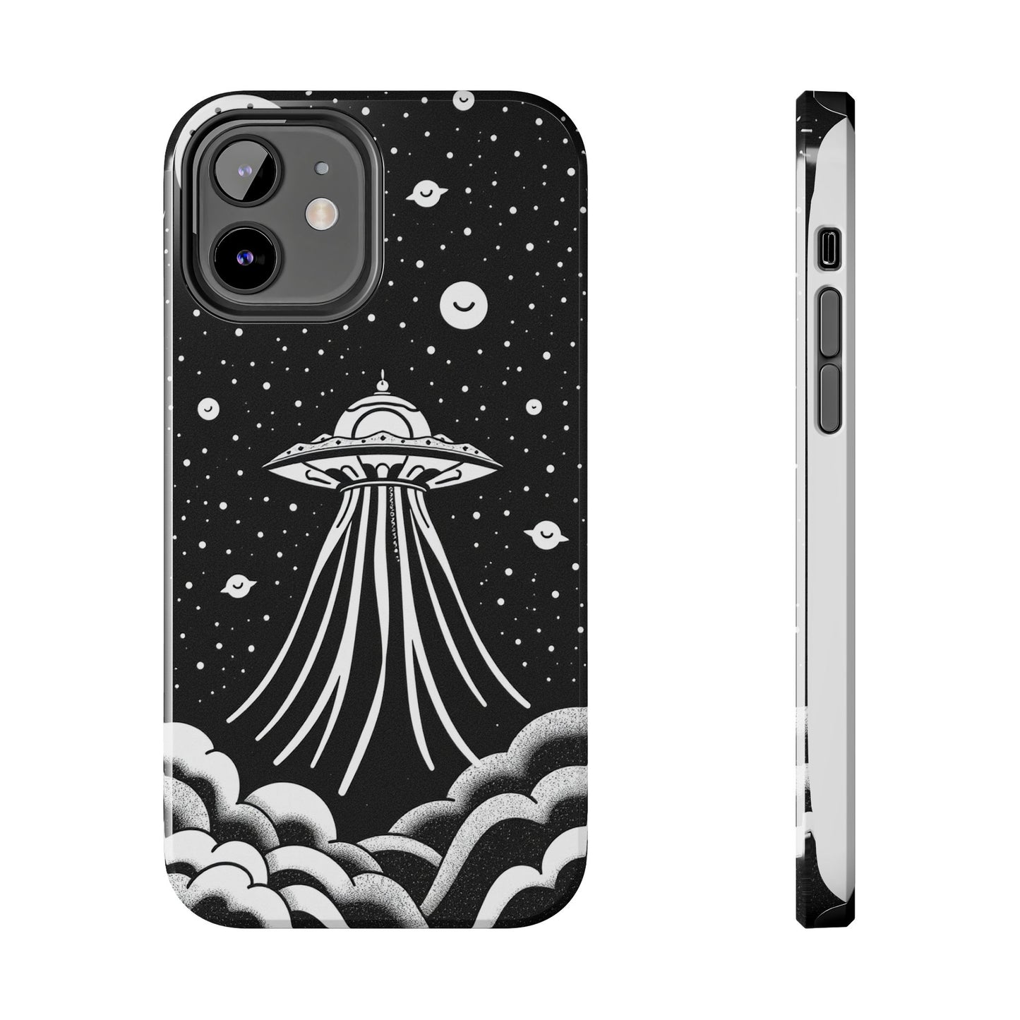 Galaxy UFO Tough Phone Case - Durable Protection with Unique Space Design