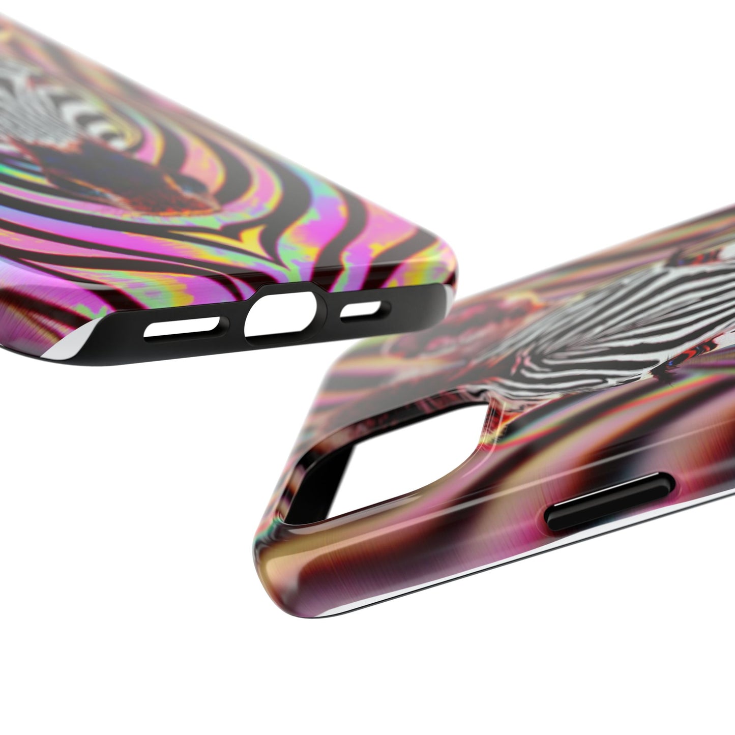 Vibrant Zebra Tough Phone Case - Unique Animal Design for Wild Spirit
