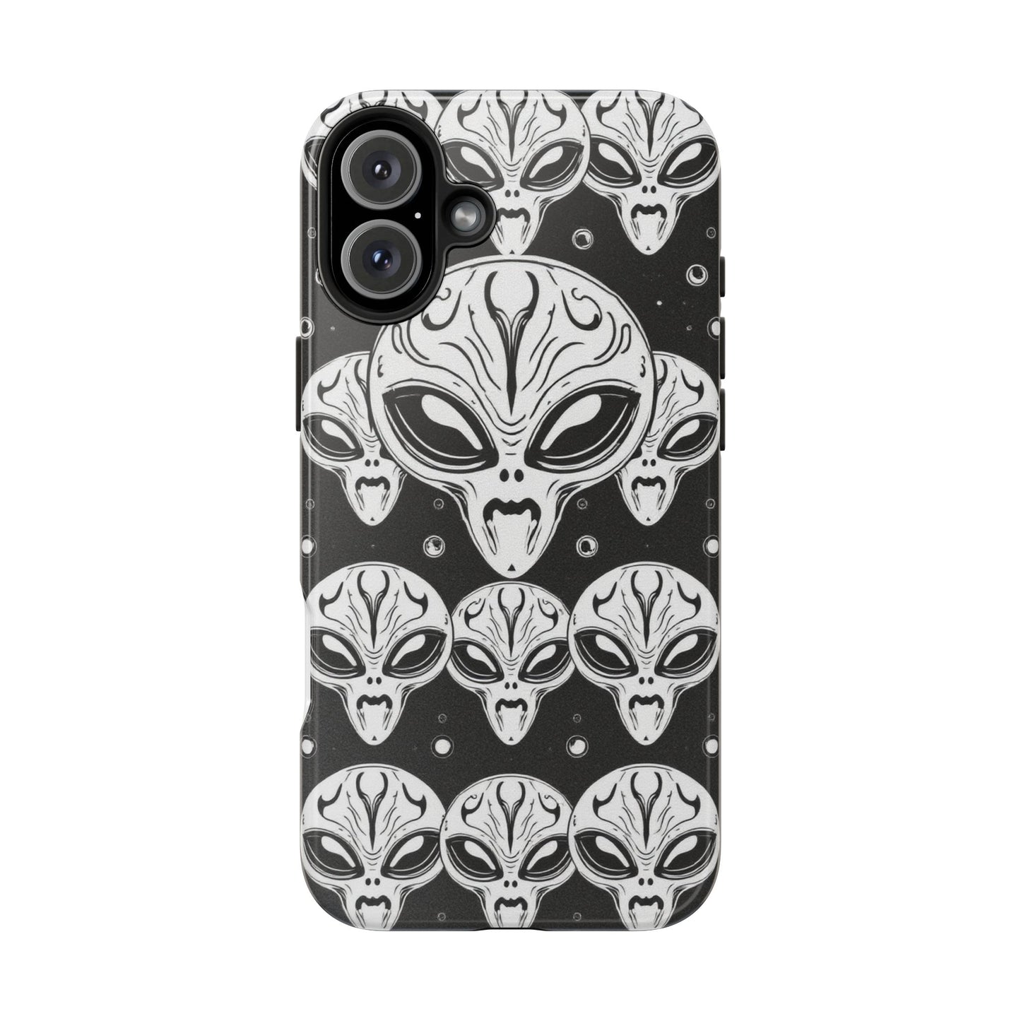 Alien Pattern Tough Phone Case - Durable Protection with Out-of-This-World Design